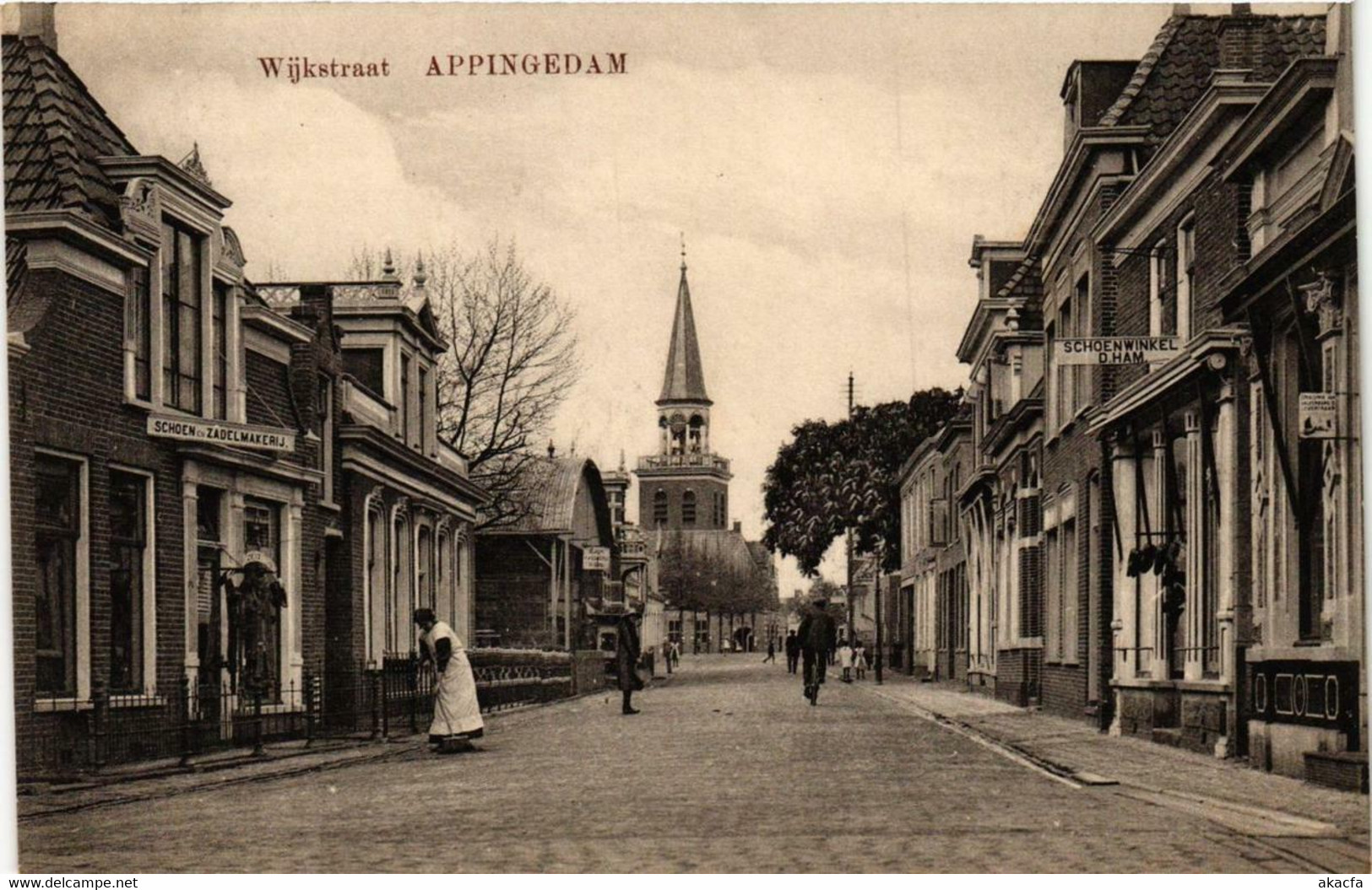 CPA AK APPINGEDAM Wijkstraat NETHERLANDS (706224)