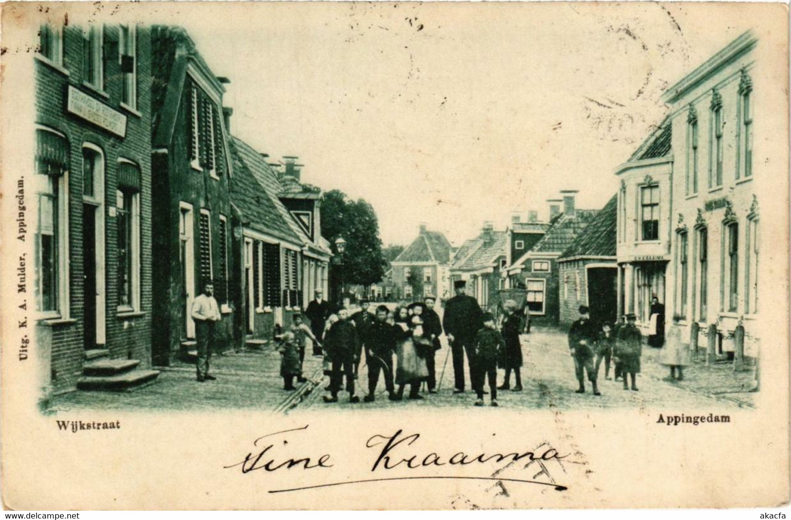 CPA AK APPINGEDAM Wijkstraat NETHERLANDS (706296)