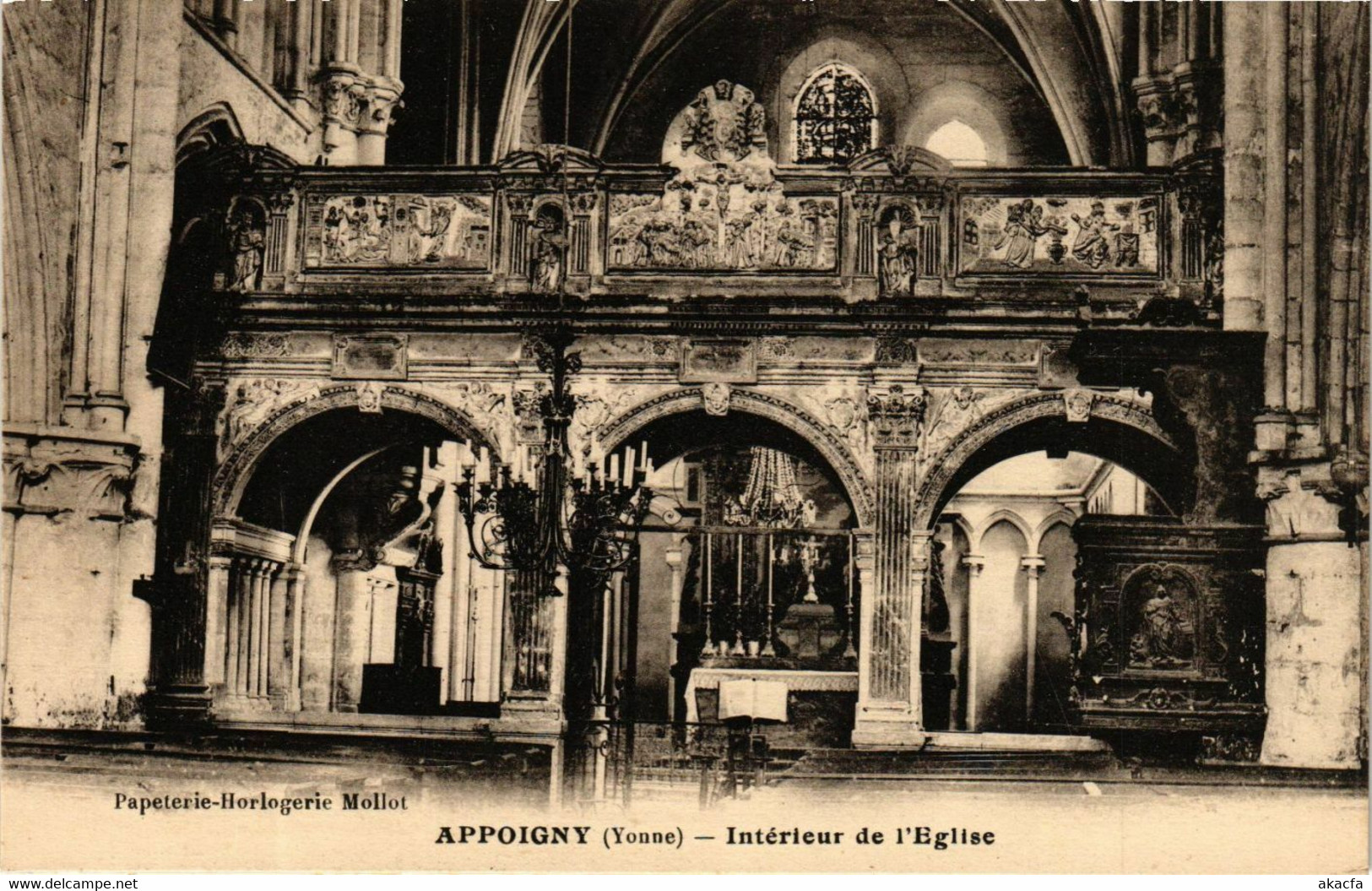 CPA AK APPOIGNY - Int. de l'Église (358098)