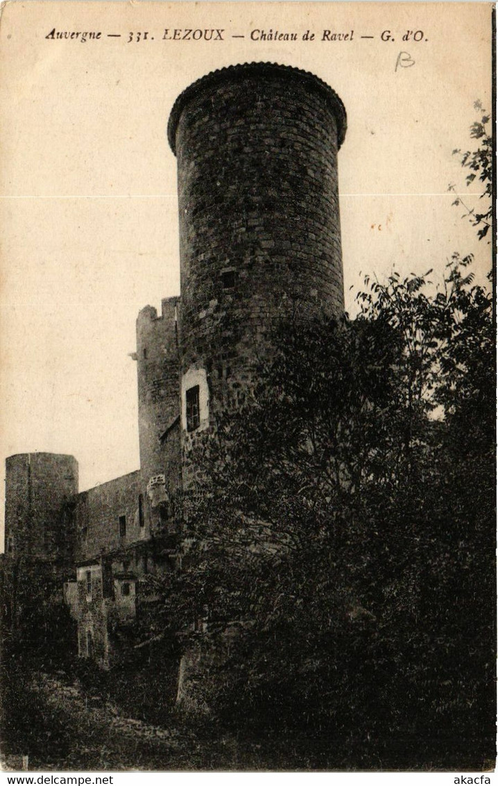 CPA AK Auvergne LEZOUX Chateau de Ravel (408794)