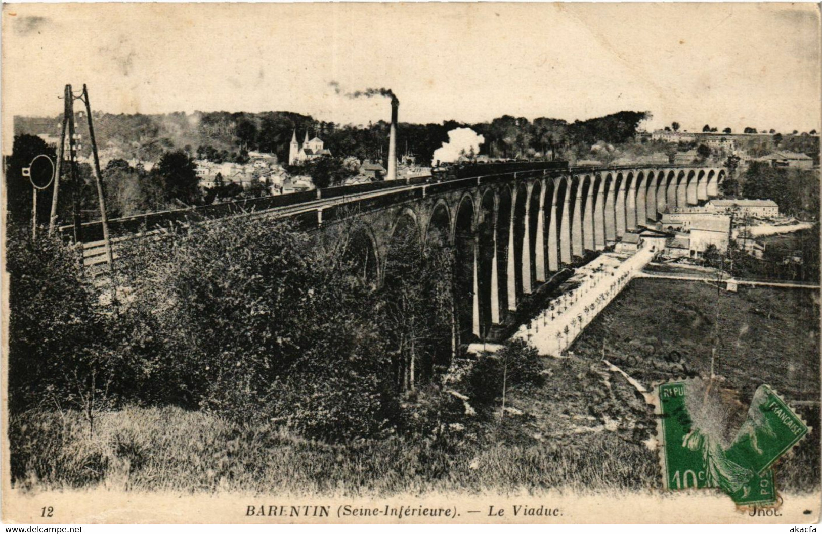 CPA AK BARENTIN Le Viaduc (415810)