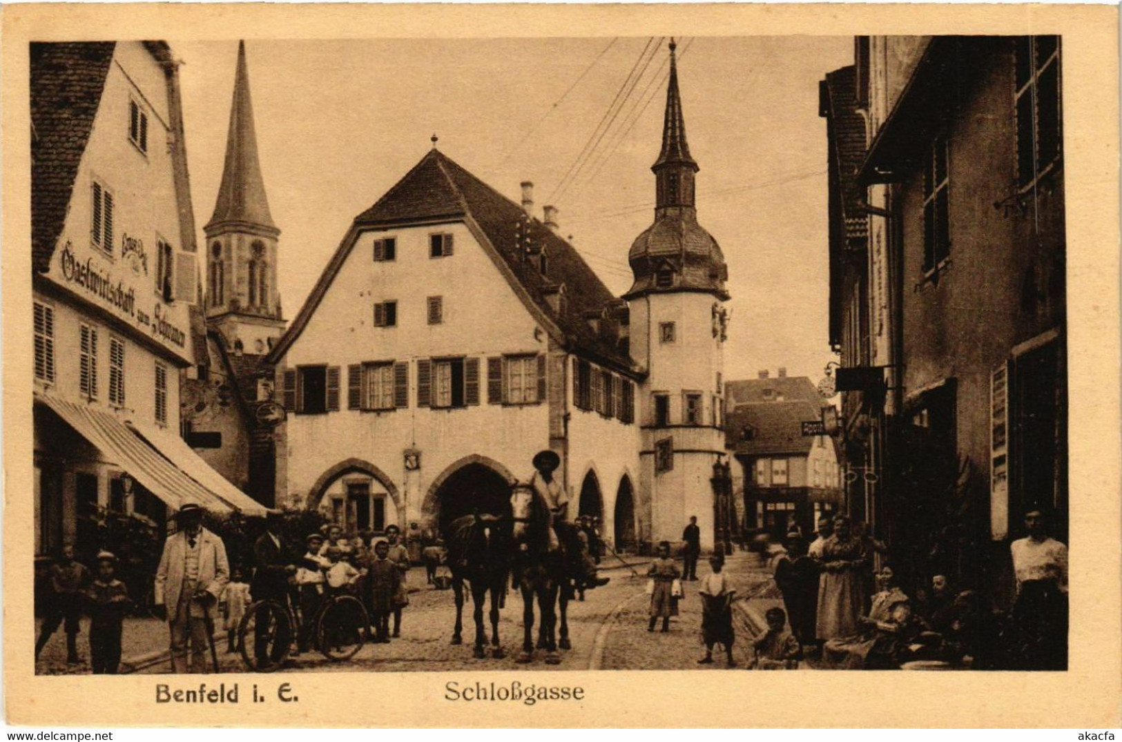 CPA AK BENFELD-Schlossgasse (429381)