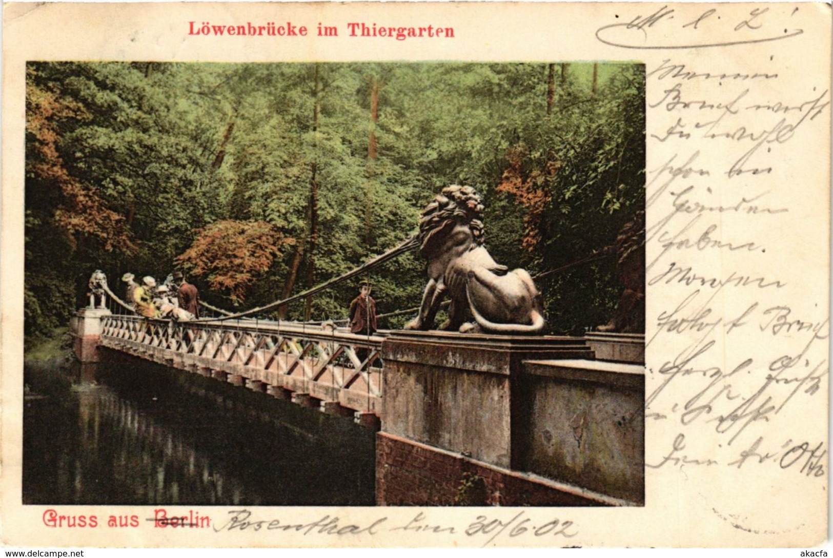 CPA AK Berlin- Tiergarten- Lowenbrucke GERMANY (948569)