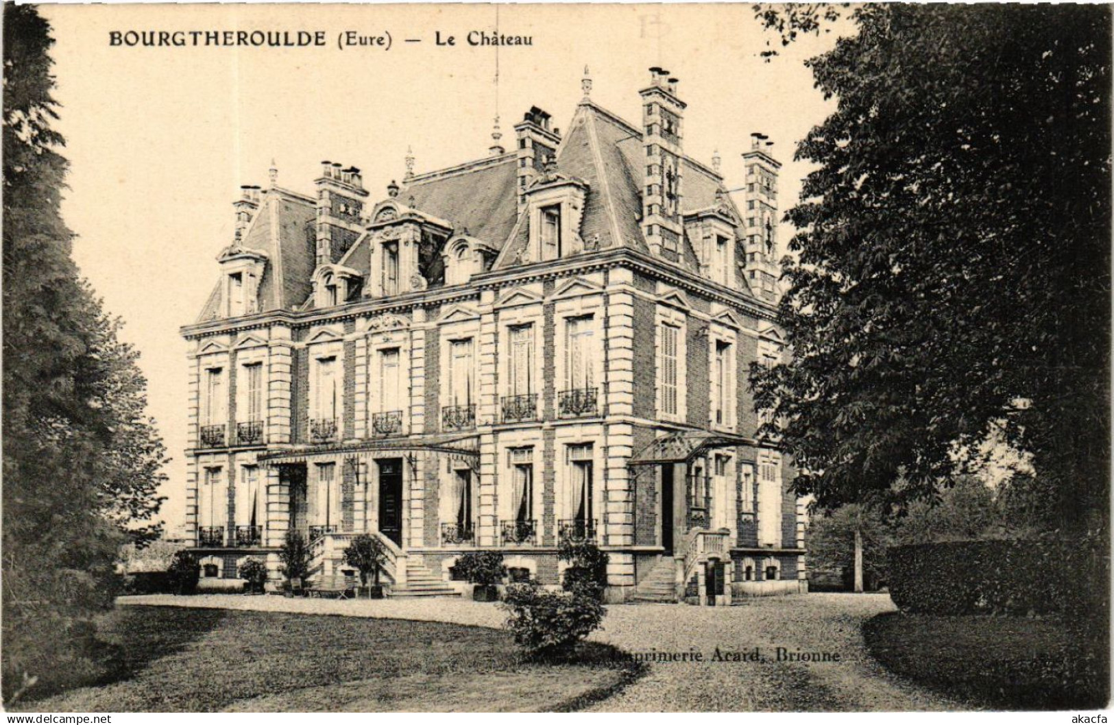 CPA AK BOURGTHEROULDE - Le chateau (478108)