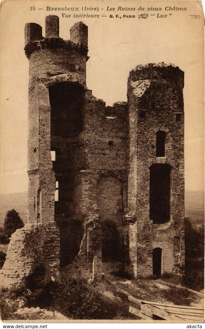 CPA AK BRESSIEUX - Les Ruines du vieux Chateau - Vue Intérieure (433794)