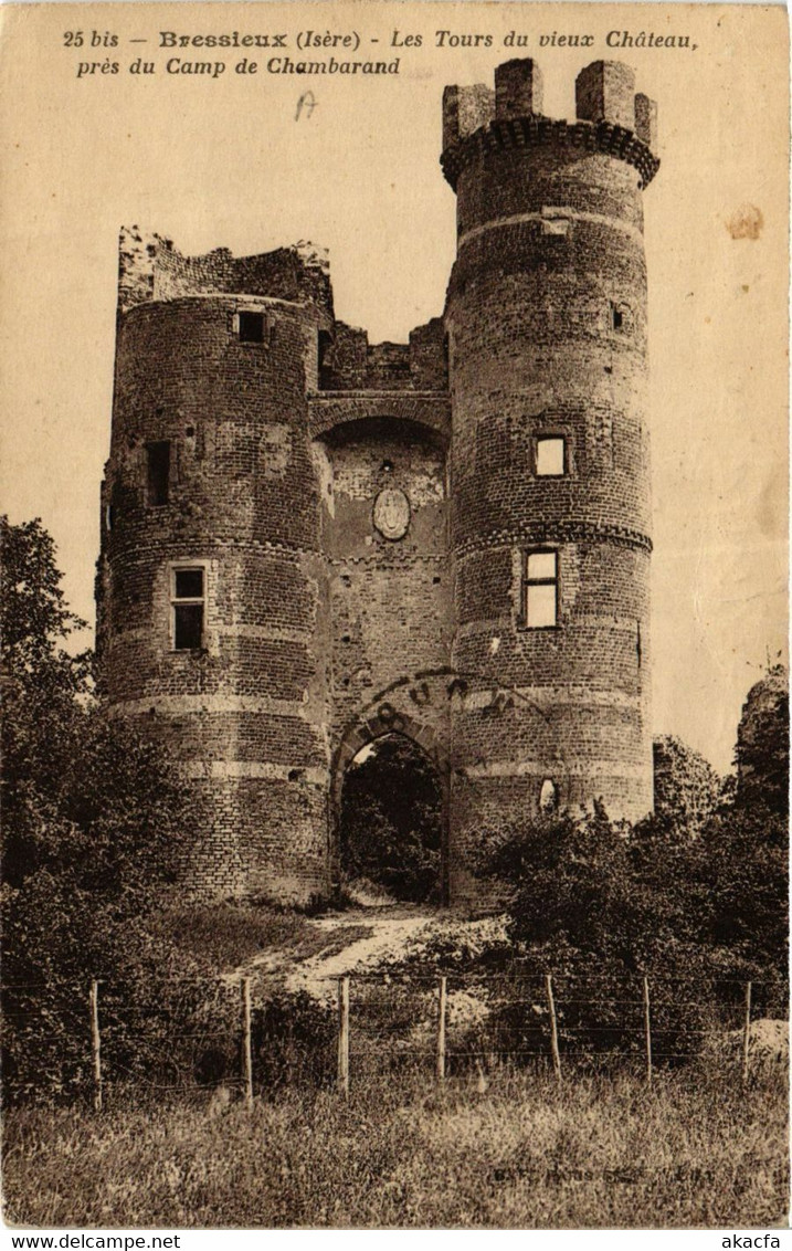 CPA AK BRESSIEUX - Les Tours du vieux Chateau pres du Camp de (433747)