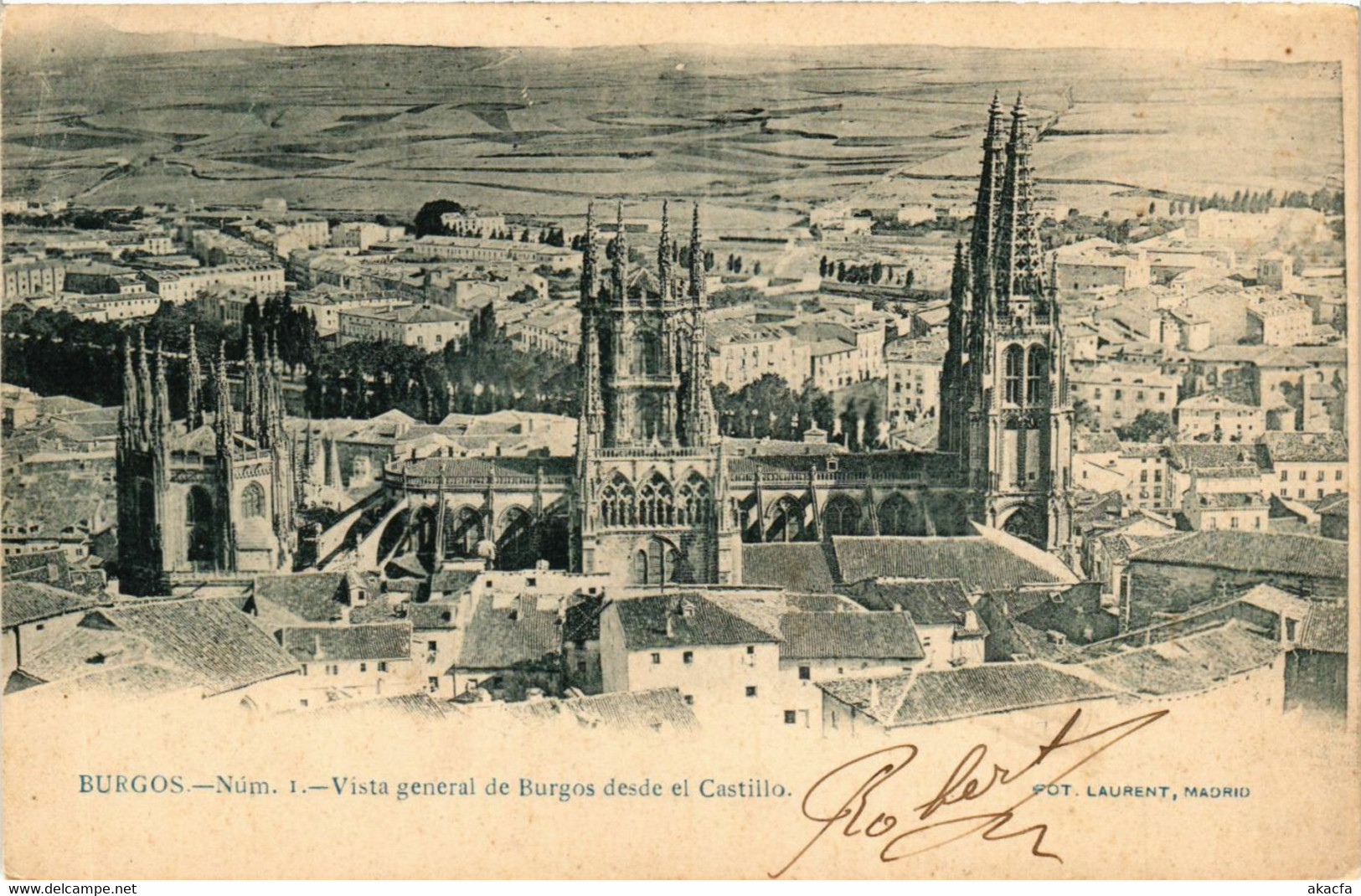 CPA AK BURGOS Vista General de BURGOS desde el Castillo SPAIN (744068)