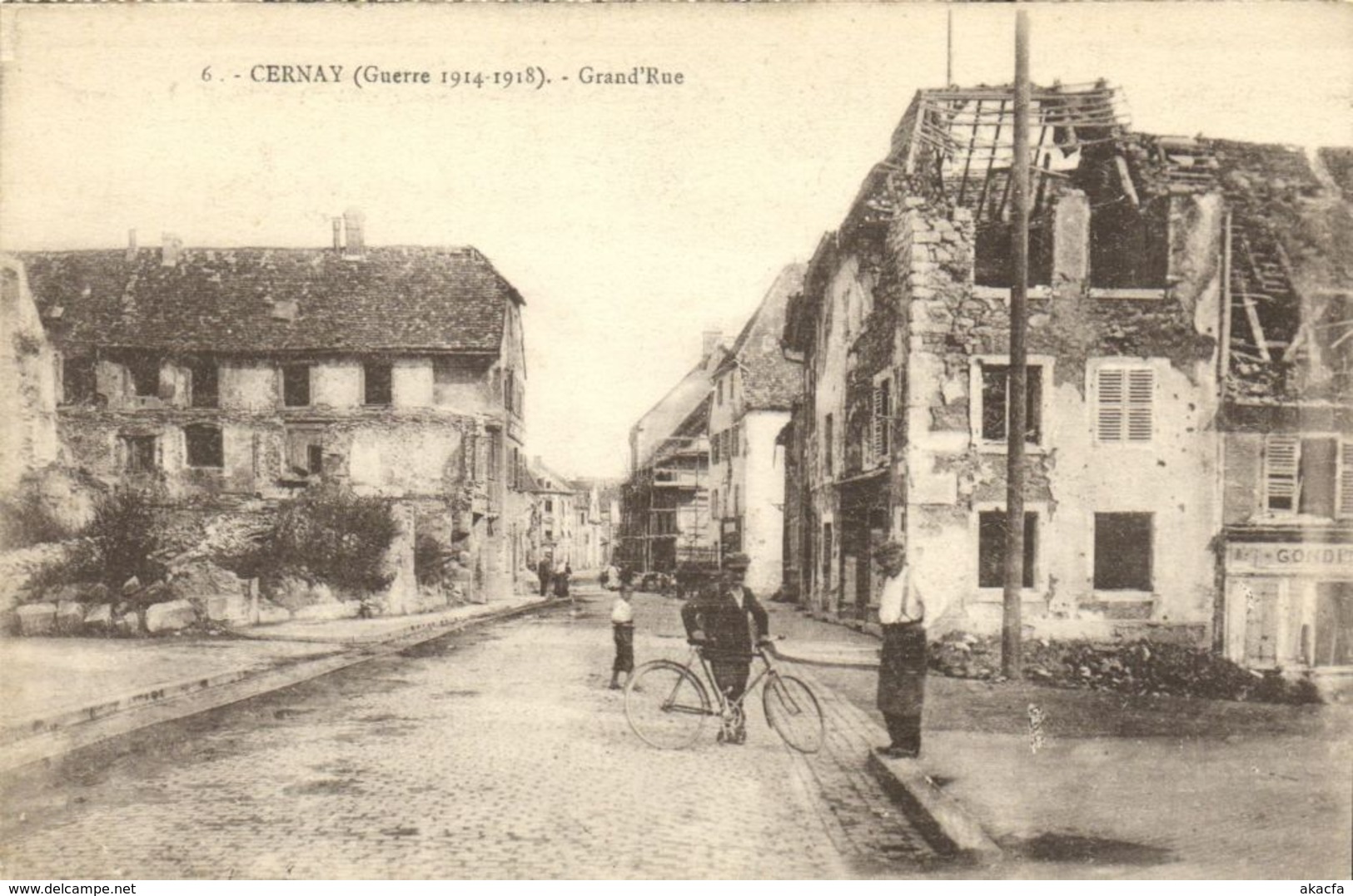 CPA AK CERNAY (Guerre 1914-18) - Grand'Rue (170513)