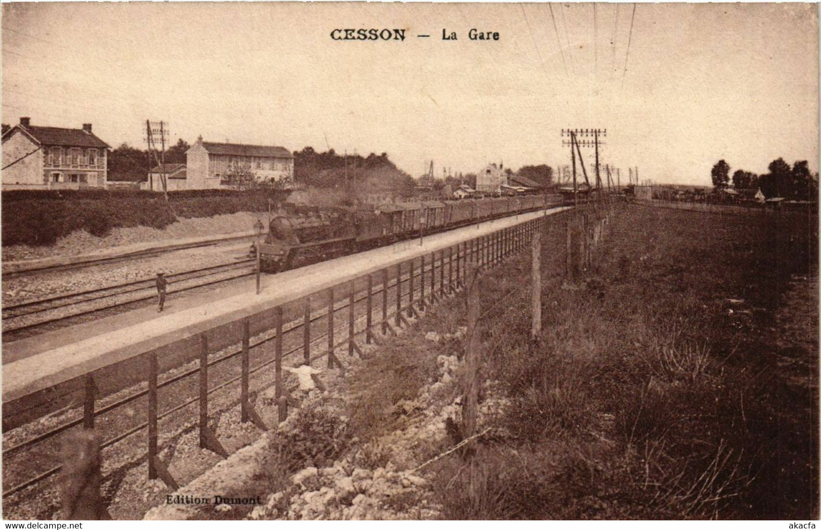 CPA AK CESSON - La Gare (472270)