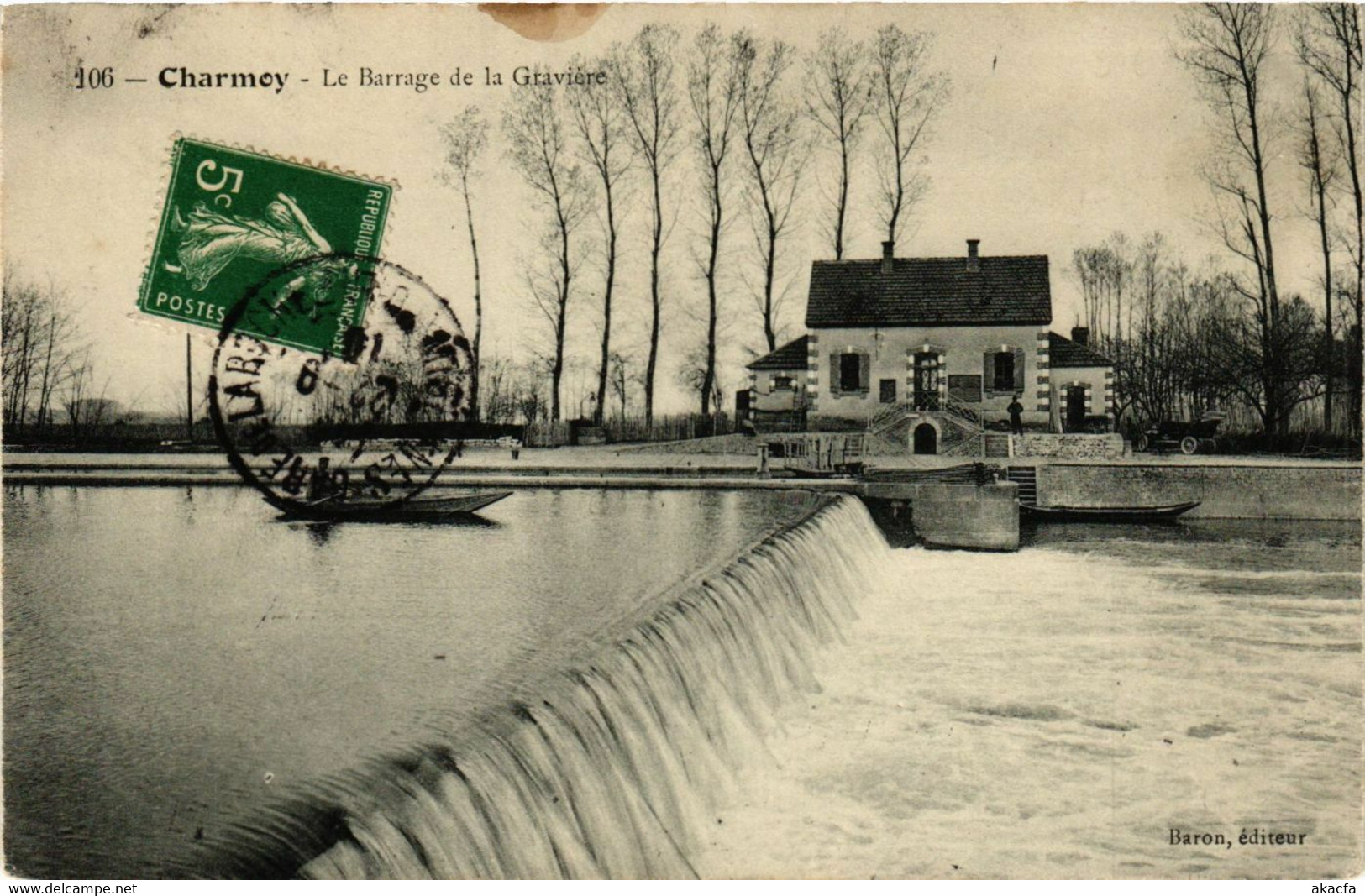 CPA AK CHARMOY - Le Barrage de la Graviere (357897)