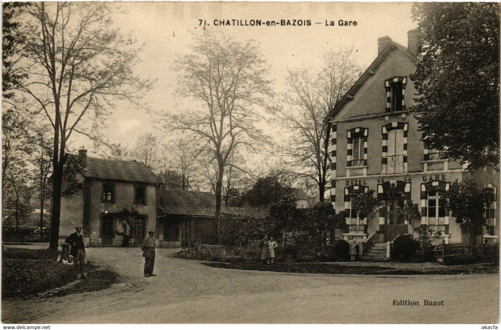 CPA AK CHATILLON-en-BAZOIS - La Gare (518341)