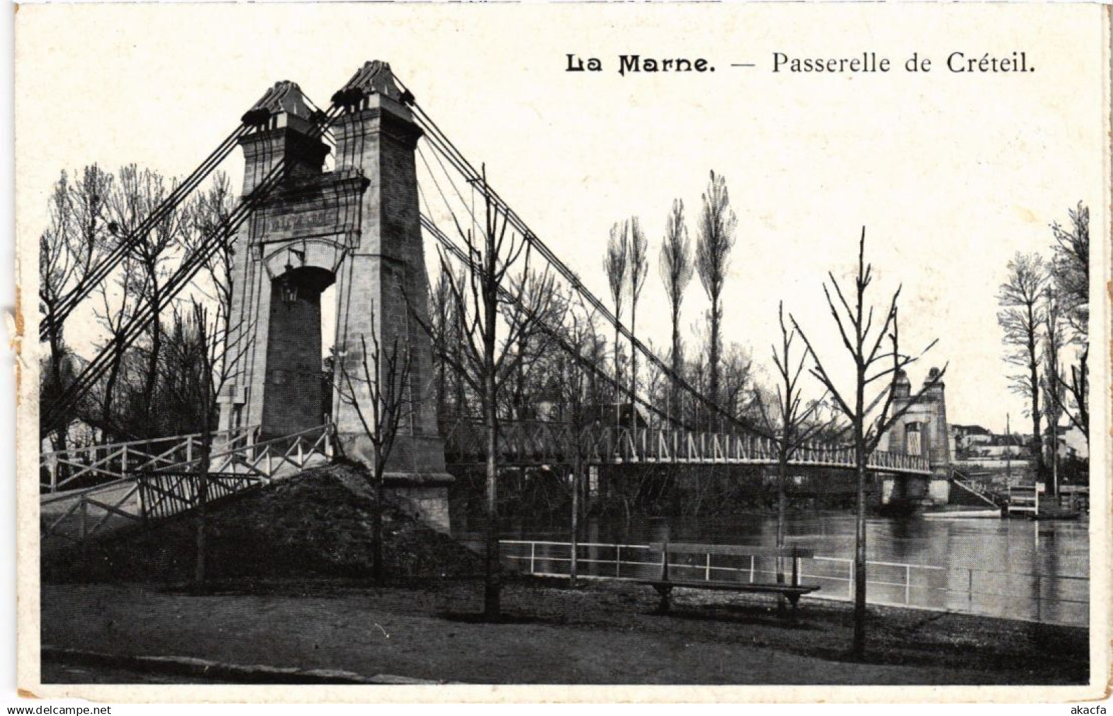 CPA AK Creteil La Marne-Passerelle de Creteil FRANCE (1282399)