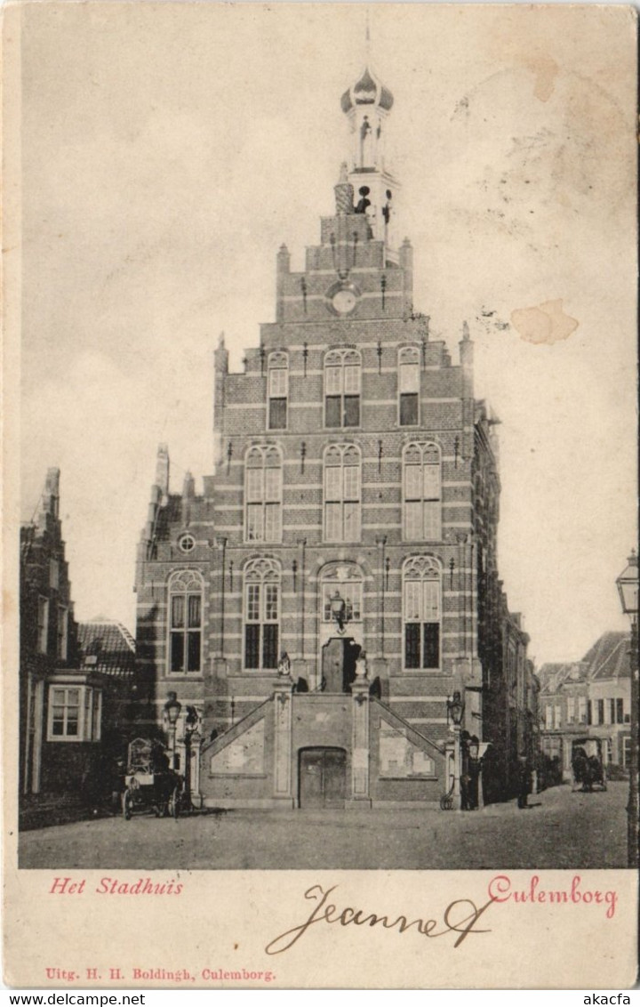 CPA AK CULEMBORG Het Stadhuis NETHERLANDS (713406)