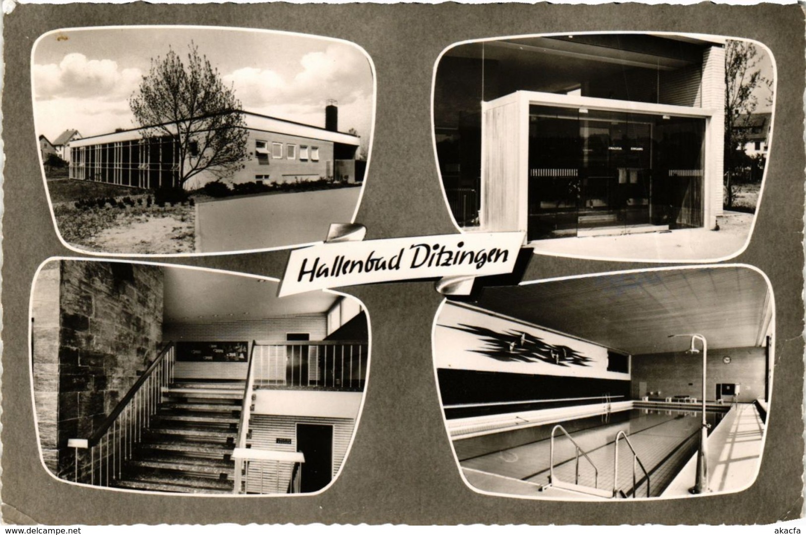 CPA AK Ditzingen Hallenbad GERMANY (932176)