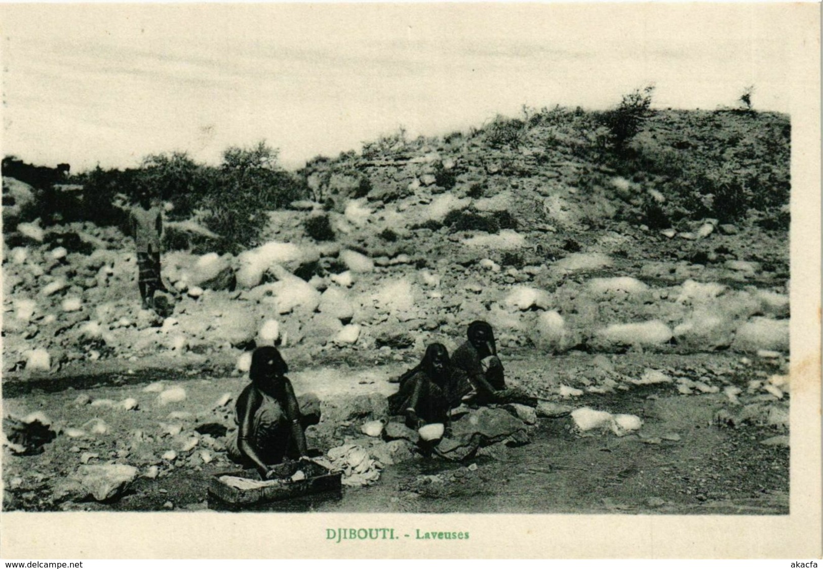 CPA AK Djibouti- Laveuses SOMALIA (831412)