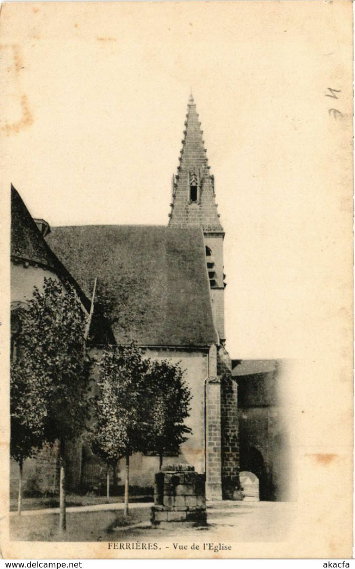 CPA AK FERRIERES-en-GATINAIS - FERRIERES - Vue de Église (632397)