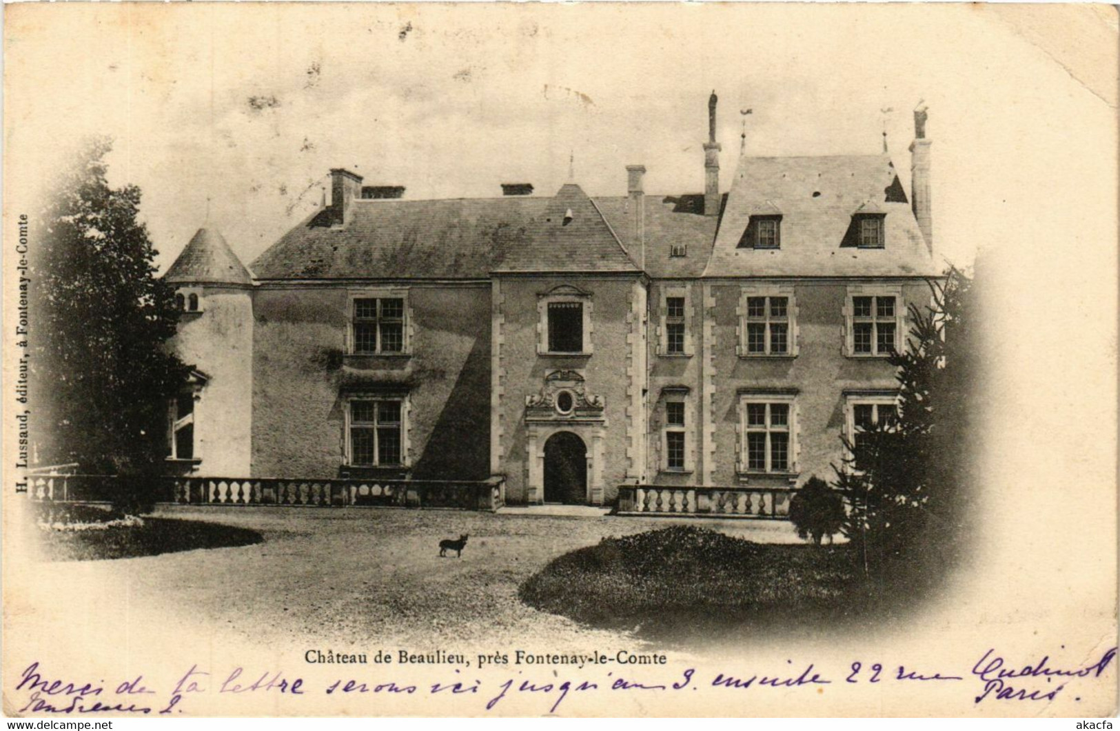 CPA AK FONTENAY-le-COMTE - Chateau de BEAULIEU - pres FONTENAY-le-COMTE (637340)