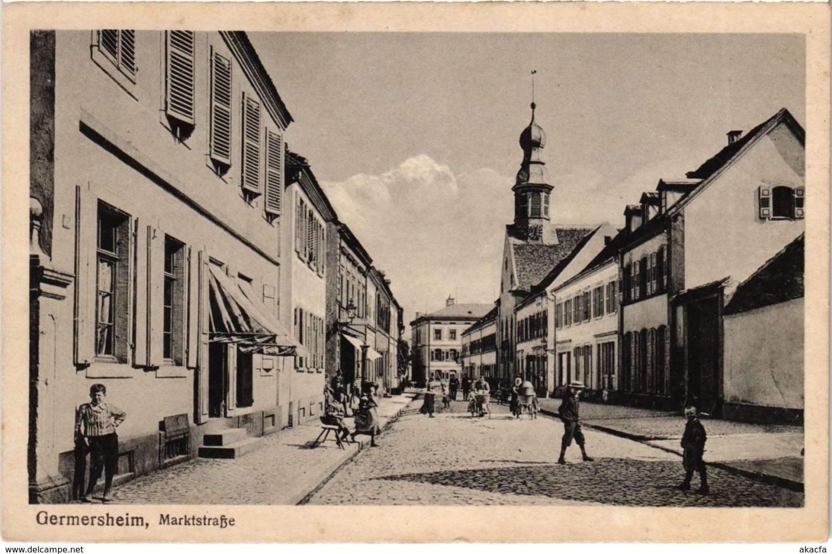 CPA AK Germersheim- Marktstrasse GERMANY (1023285)