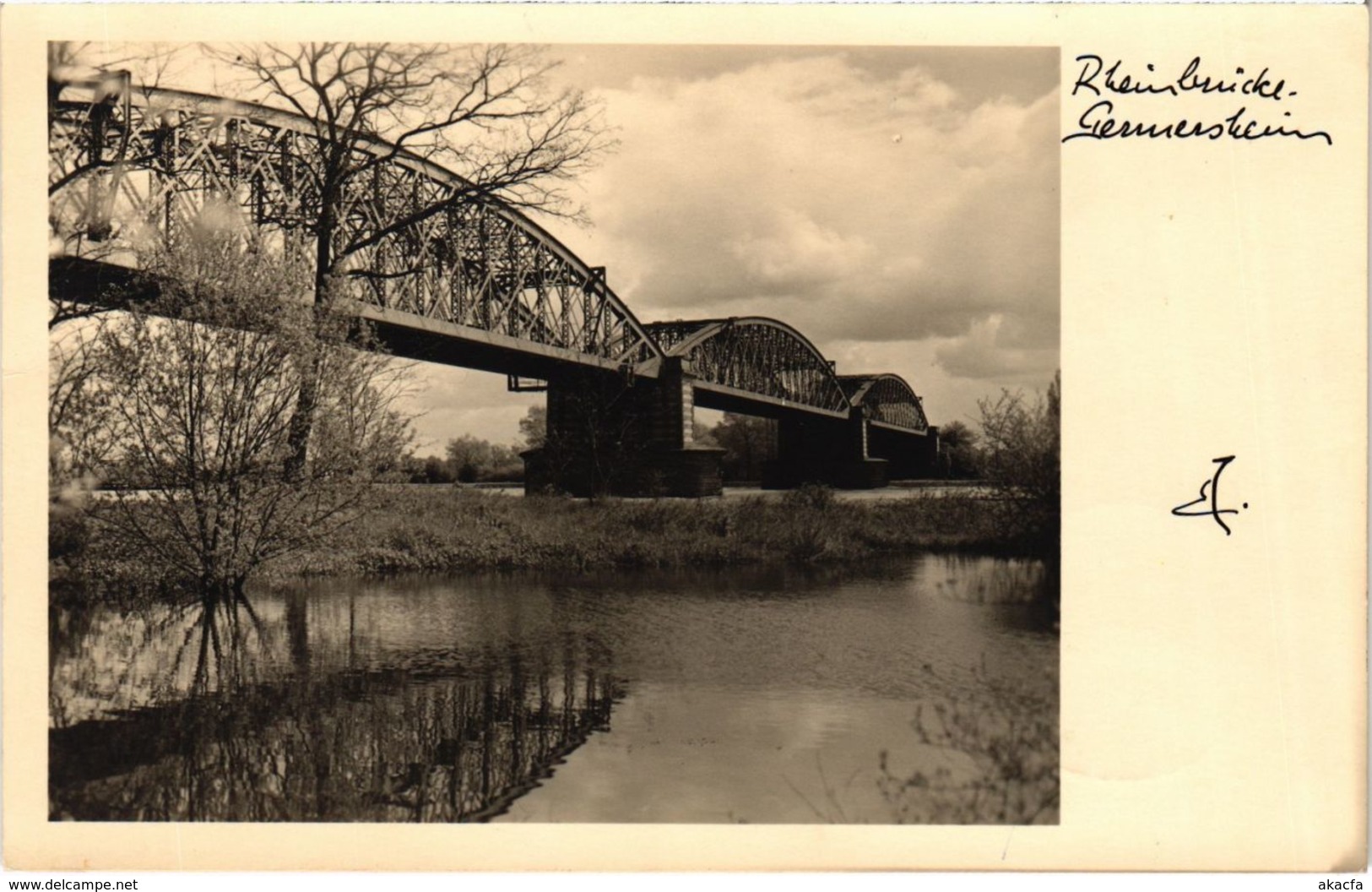 CPA AK Germersheim- Rheinbrucke GERMANY (1022981)