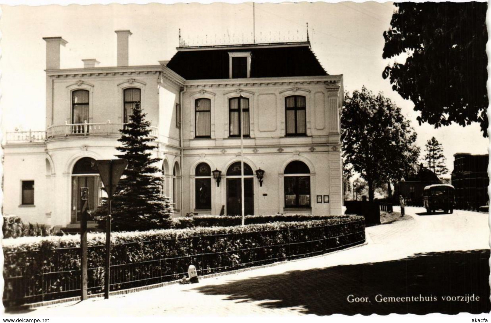 CPA AK Goor Gemeentehuis voorzijde NETHERLANDS (728715)