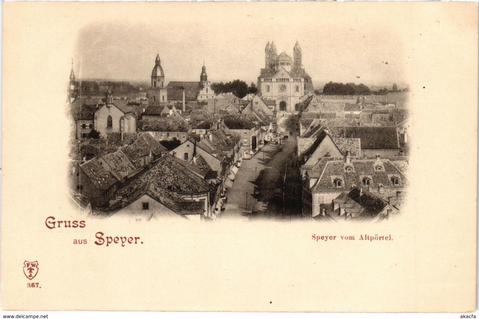 CPA AK Gruss aus Speyer Speyer vom Altportel GERMANY (921790)