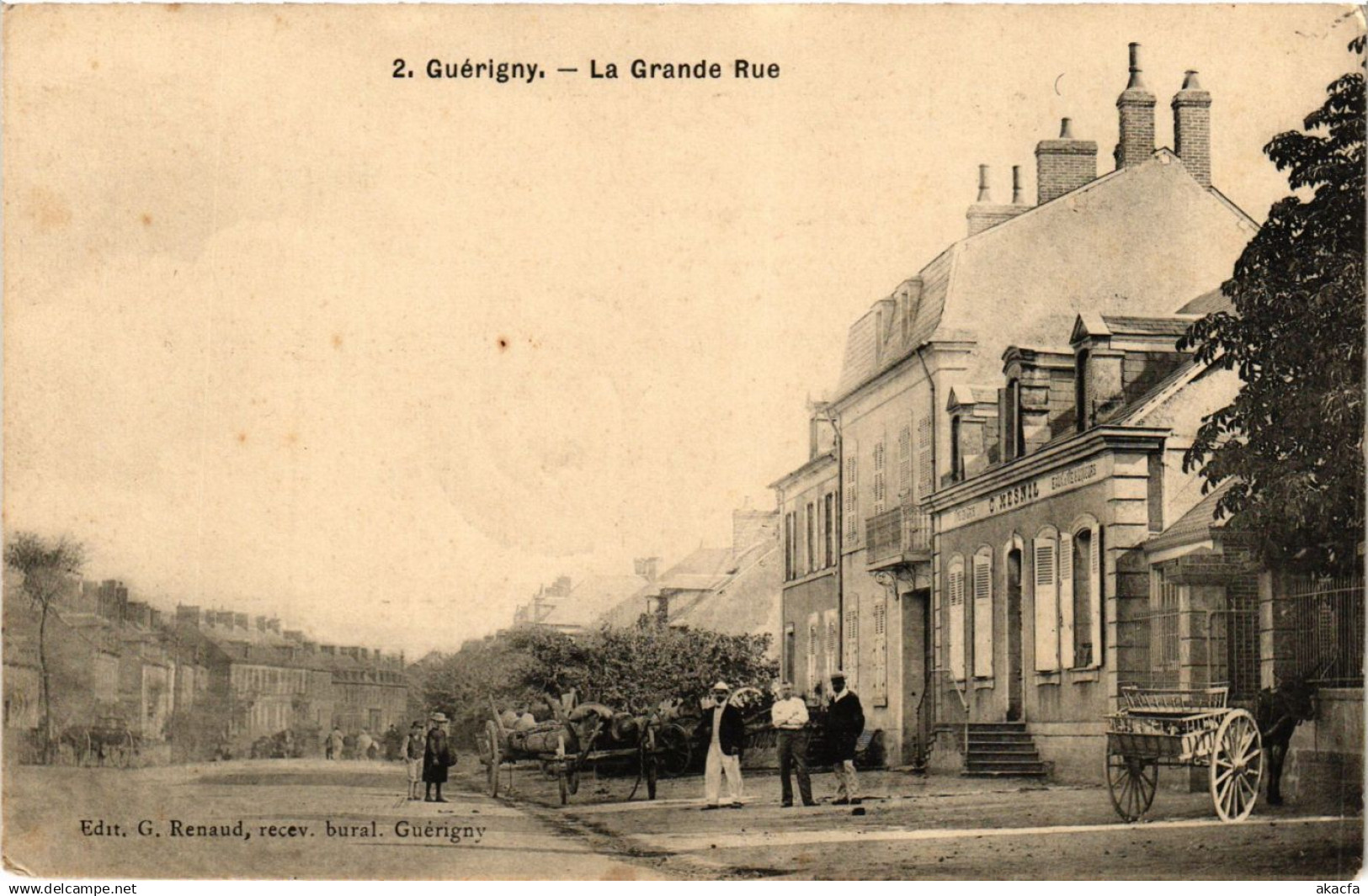 CPA AK GUERIGNY - La Grande Rue (421283)