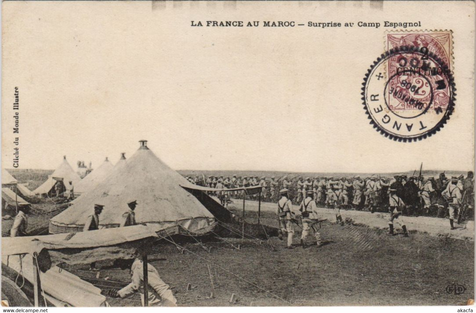 CPA AK La France au Maroc - Surprise au Camp Espagnol MAROC (1083081)