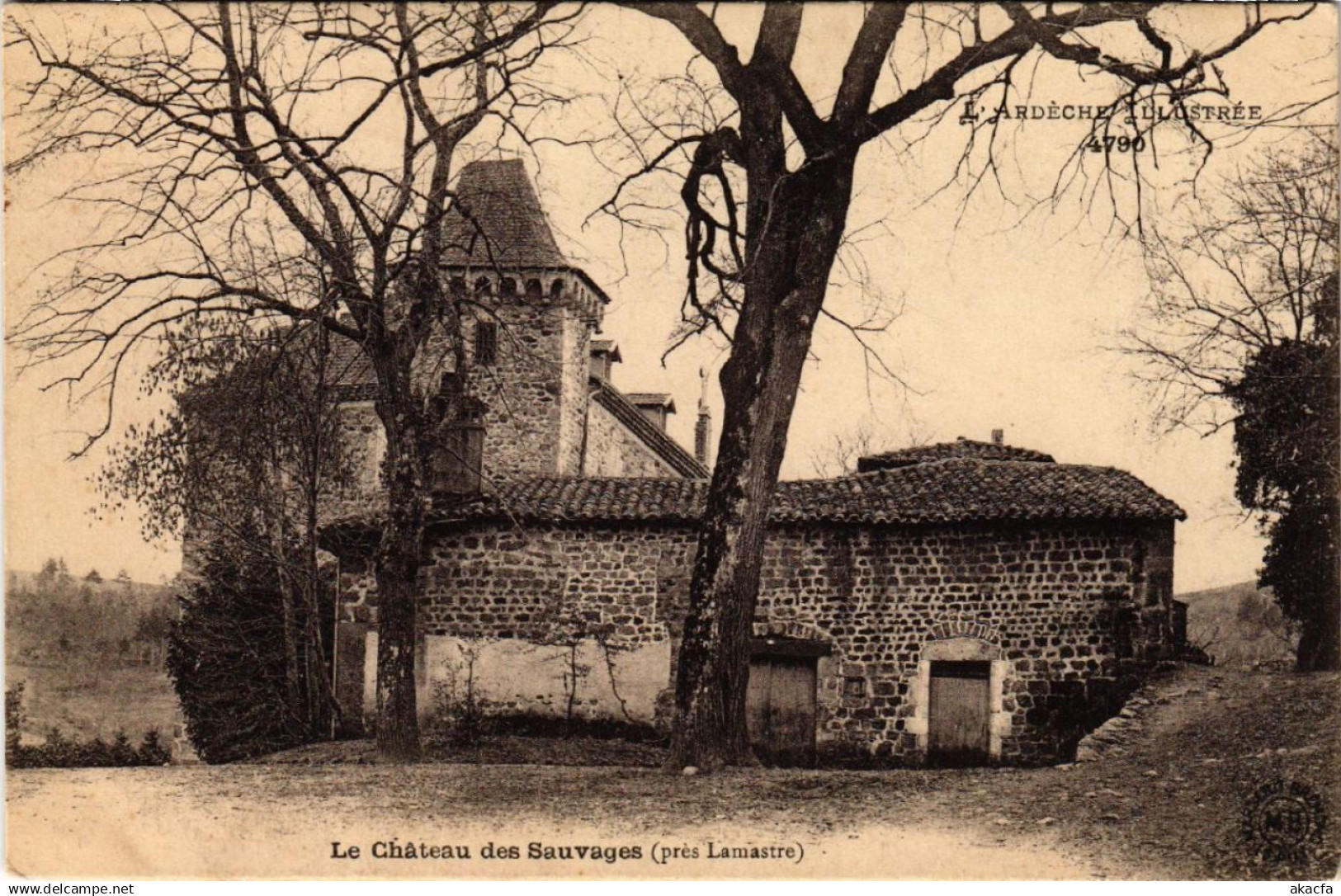 CPA AK LAMASTRE - Chateau des Sauvages - pres LAMASTRE (484812)