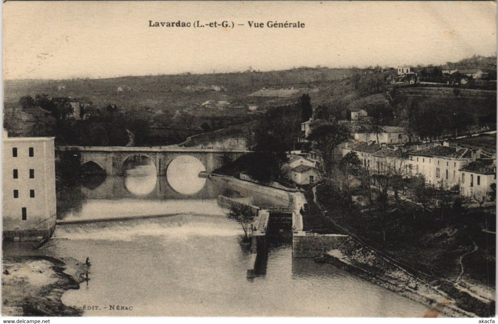 CPA AK Lavardac Vue Generale FRANCE (1171743)