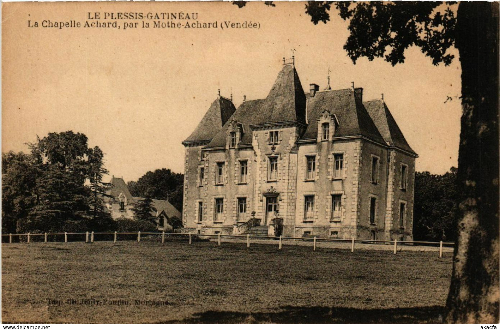 CPA AK Le PLESSIS-Gatimeau La Chapelle Achard par la Mothe-Achard (394197)