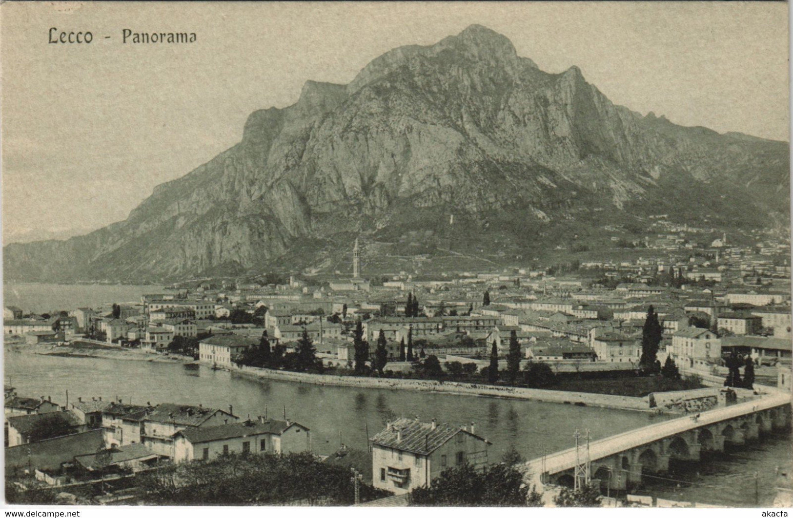 CPA AK Lecco Panorama LOMBARDIA ITALY (14816)