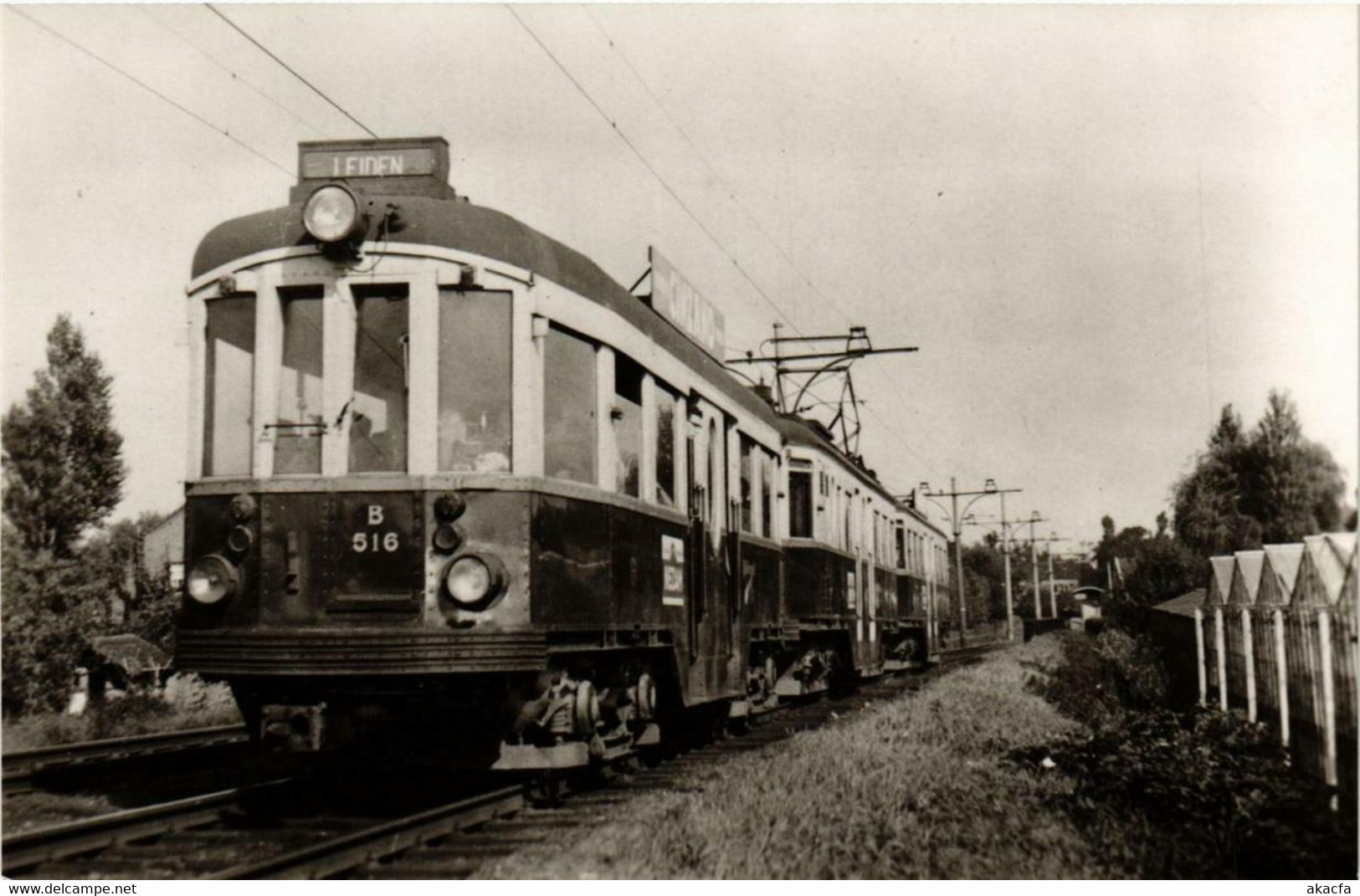 CPA AK Leidschendam tramlijn N.Z.H. Leiden-Den Haag NETHERLANDS (714179)