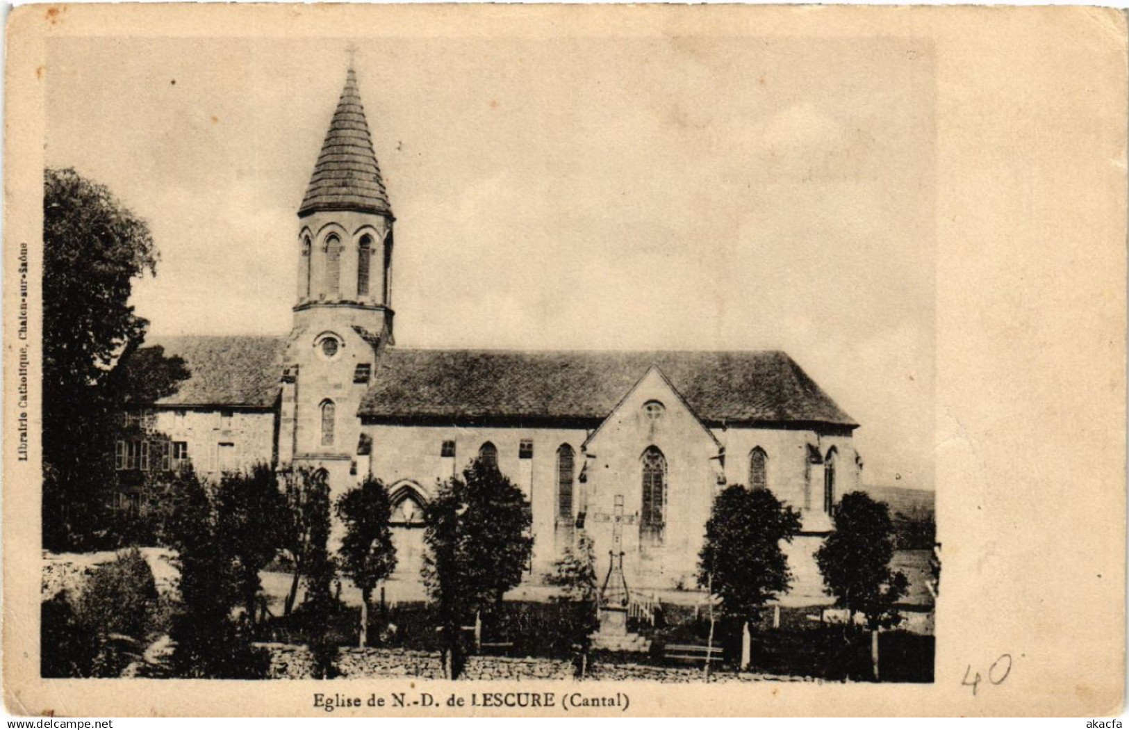 CPA AK LESCURE - Église de N.-D. de LESCURE (480123)