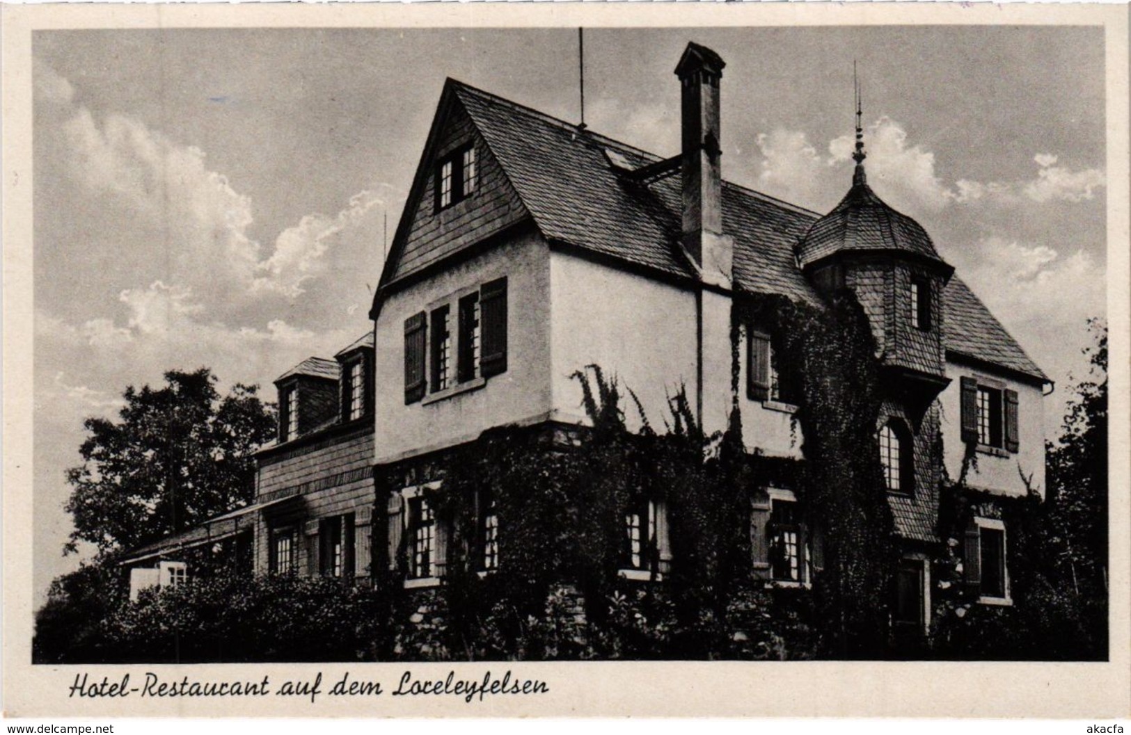 CPA AK Loreley- Hotel Restaurant auf dem Loreley Felsen GERMANY (1029595)