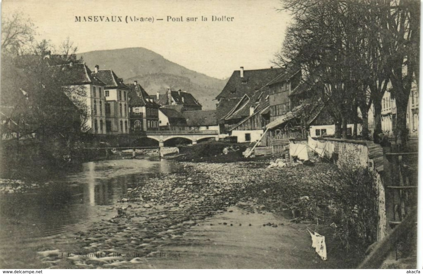 CPA AK MASEVAUX (Alsace) Pont sur la Doiler (170745)