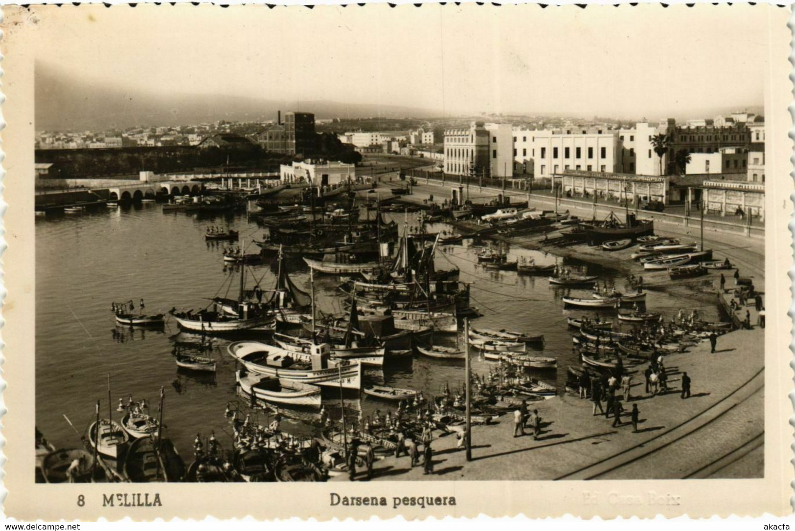 CPA AK Melilla Darsena pesquera SPAIN (743256)