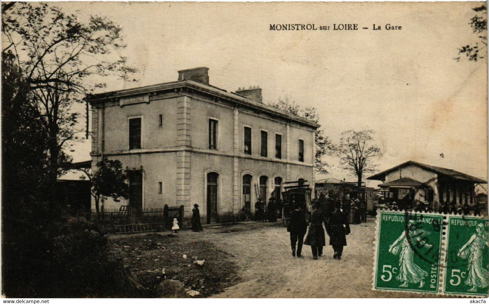 CPA AK MONISTROL-sur-LOIRE - La Gare (517933)