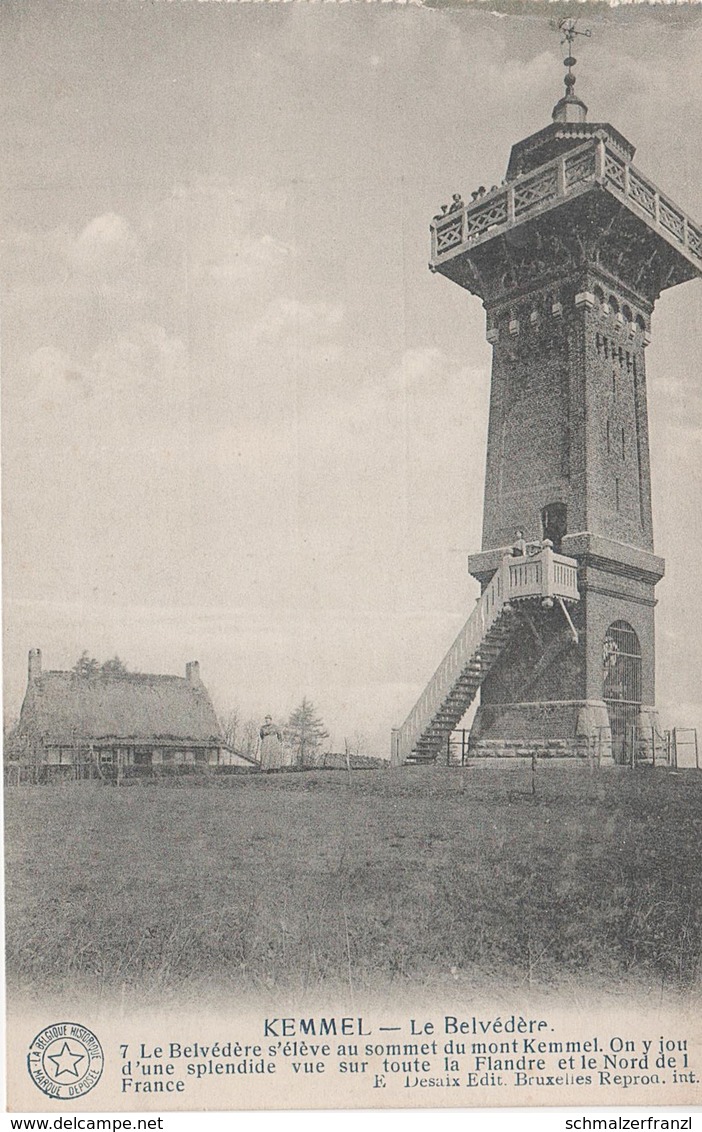 CPA AK Mont Kemmel Kemmelberg  Belvedere Tour Turm Restaurant a Heuvelland Mesen De Klijte Ypern Poperinge Westflandern