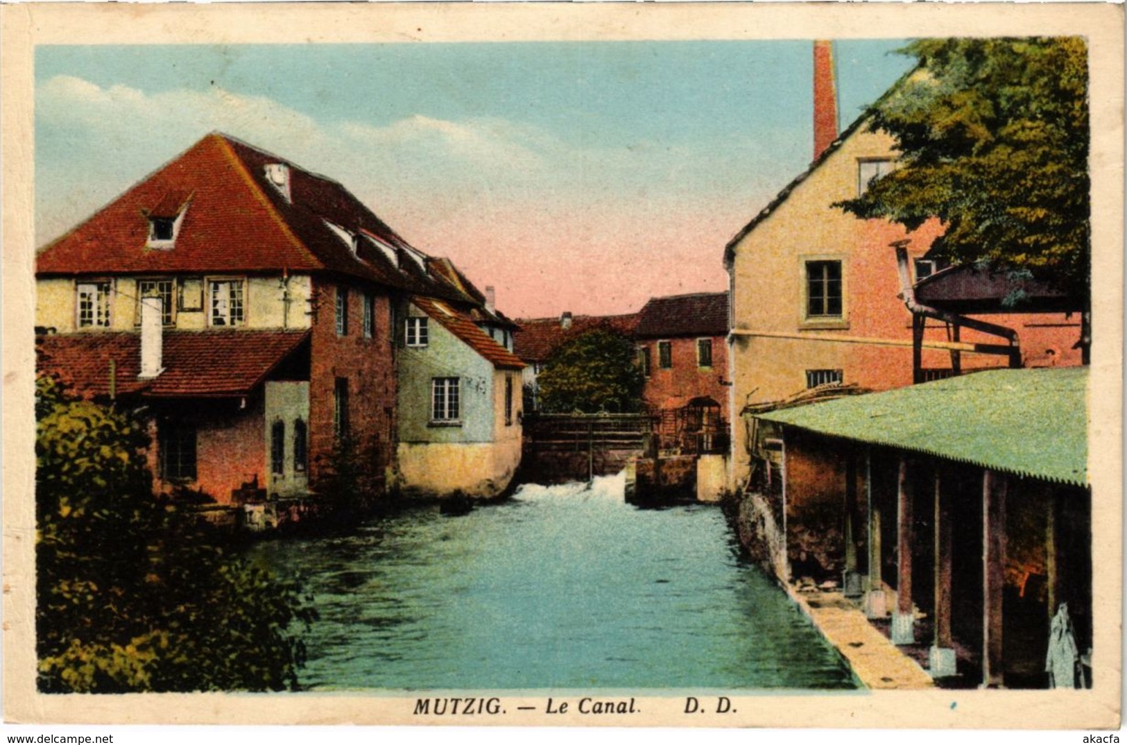 CPA AK MUTZIG - Le Canal (104964)