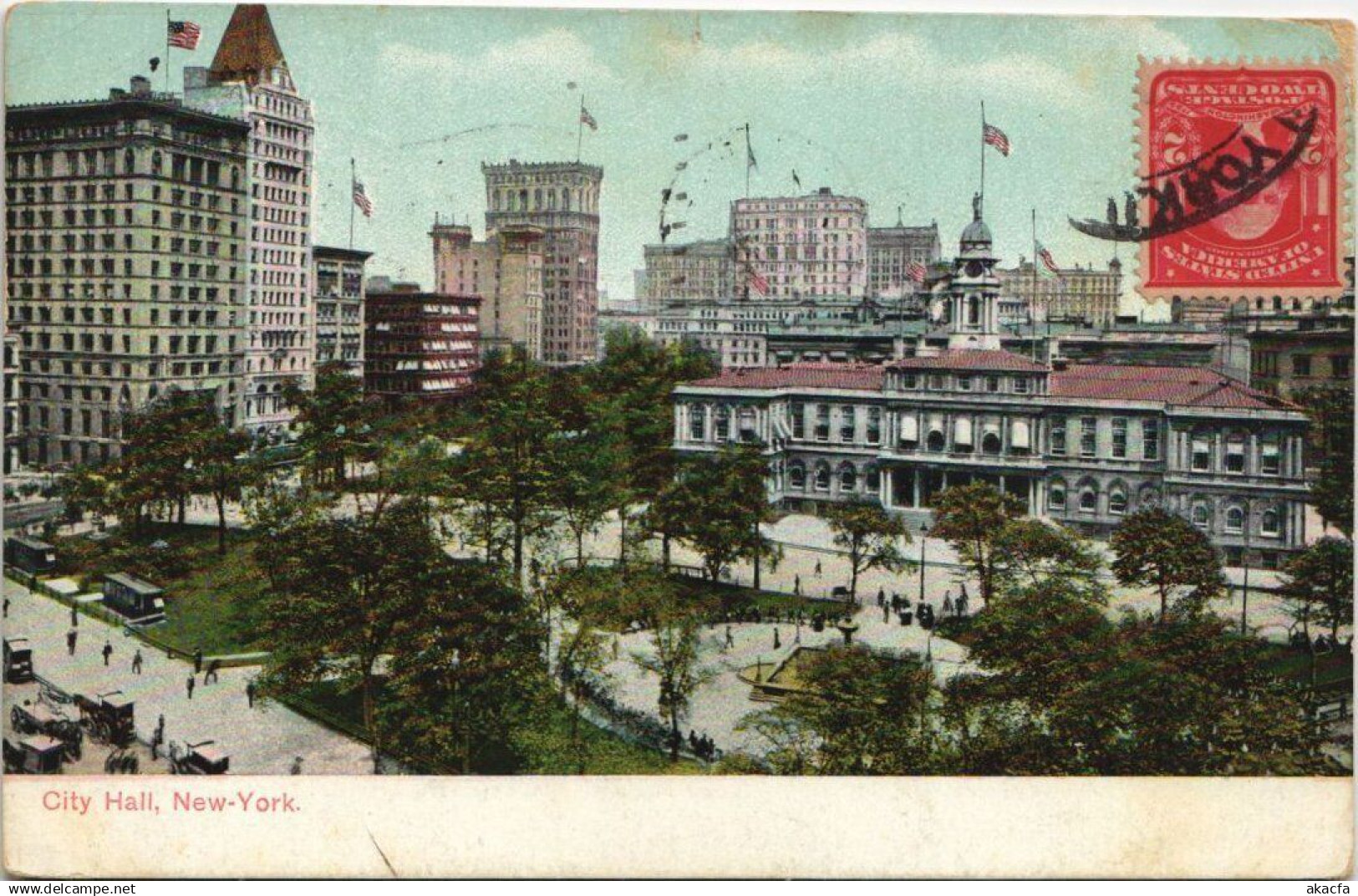 CPA AK NYC NEW YORK N.Y. City Hall USA (990689)