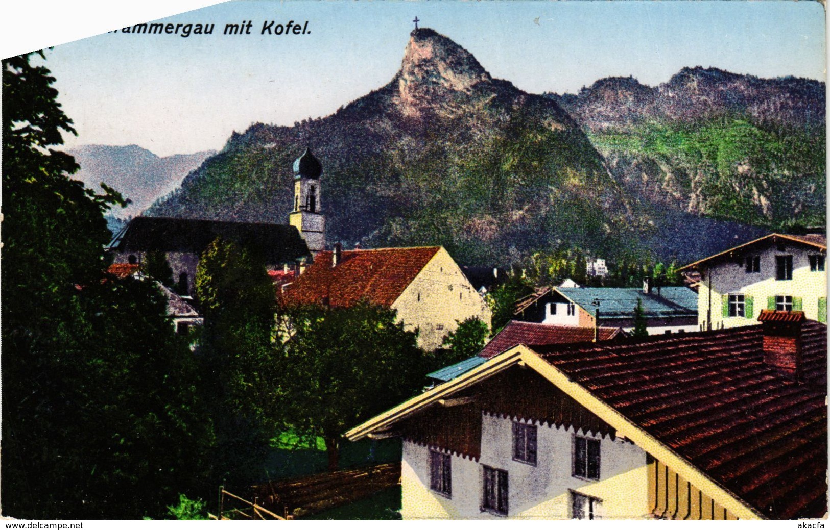 CPA AK Oberammergau - Oberammergau mit Kofel GERMANY (966025)