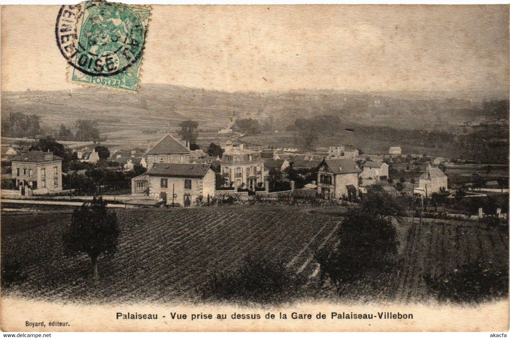 CPA AK PALAISEAU - Vue prise au dessus de Gare de PALAISEAU-VILLEbon (384595)