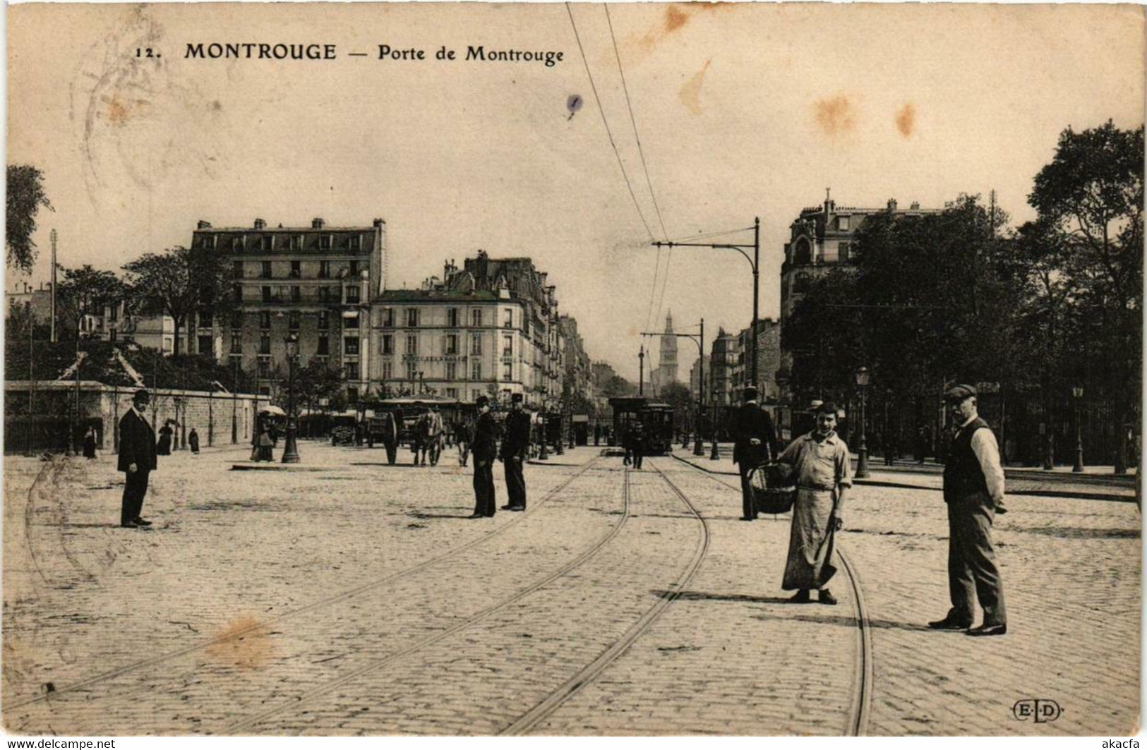 CPA AK PARIS 14e MONTROUGE Porte de Montrouge (673165)