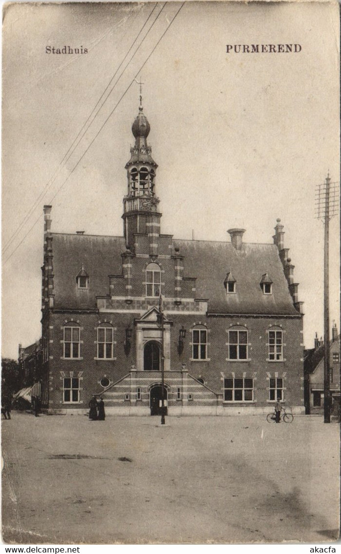 CPA AK PURMEREND Stadhuis NETHERLANDS (713769)