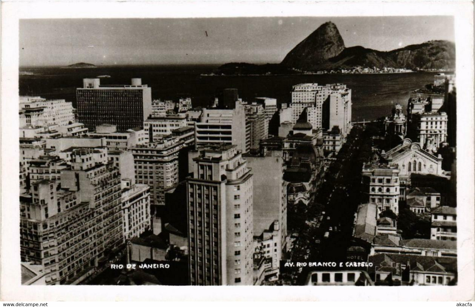 CPA AK RIO DE JANEIRO Avenida Rio Branco. e Castelo. BRAZIL (621689)