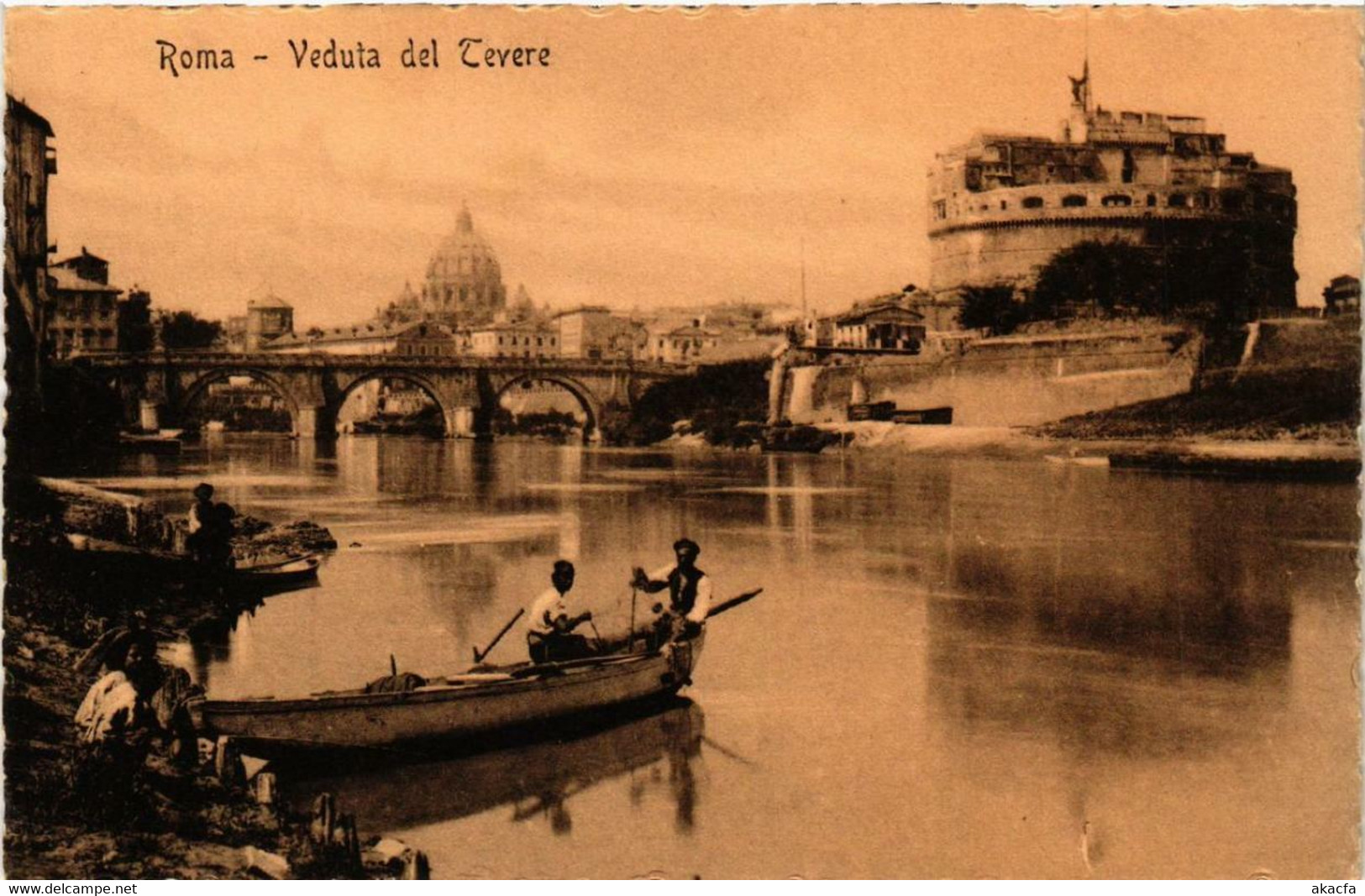 CPA AK ROMA Veduta del Tevere ITALY (552653)