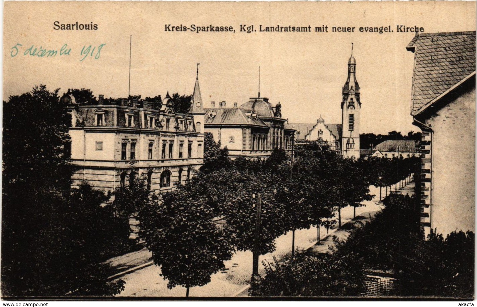 CPA AK Saarlouis Kreis Sparkasse GERMANY (939531)