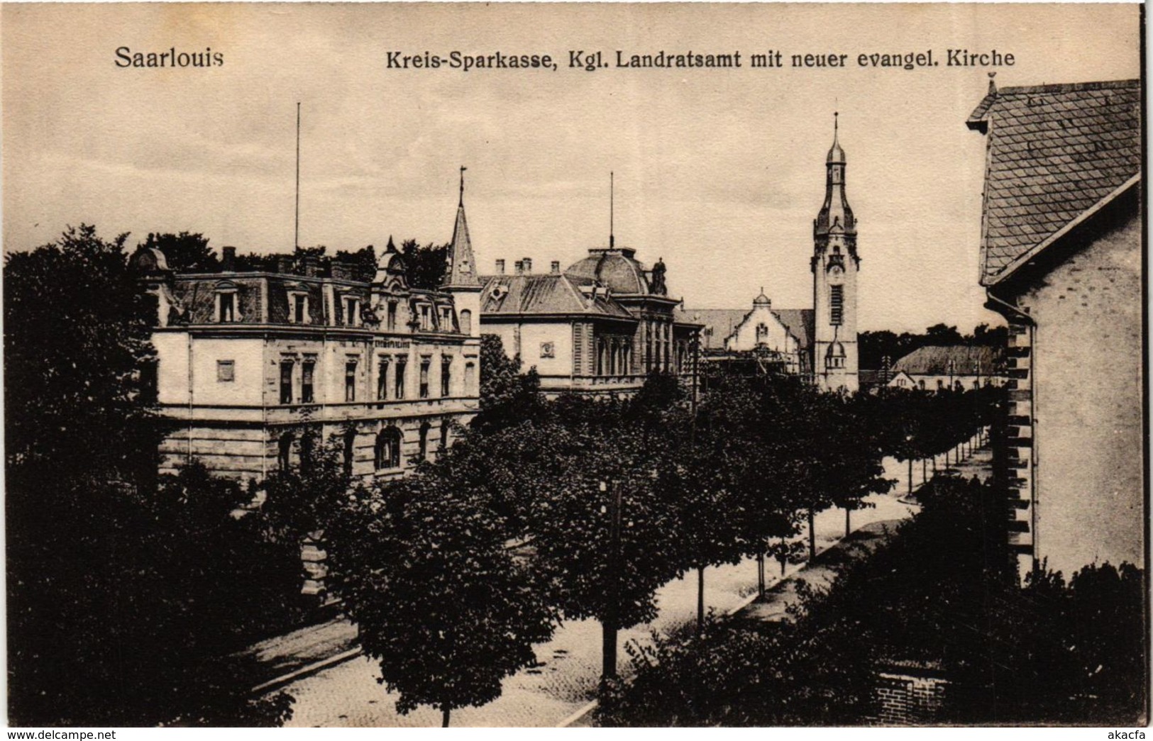 CPA AK Saarlouis Kreis Sparkasse GERMANY (939539)