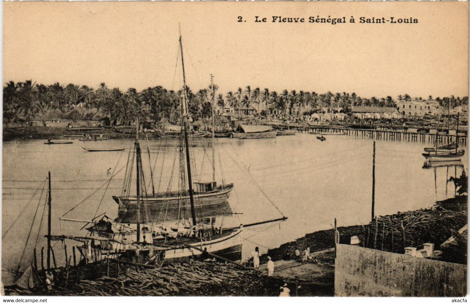 CPA AK Saint-Louis - Le Fleuve Senegal a Saint-Louis SENEGAL (1067579)