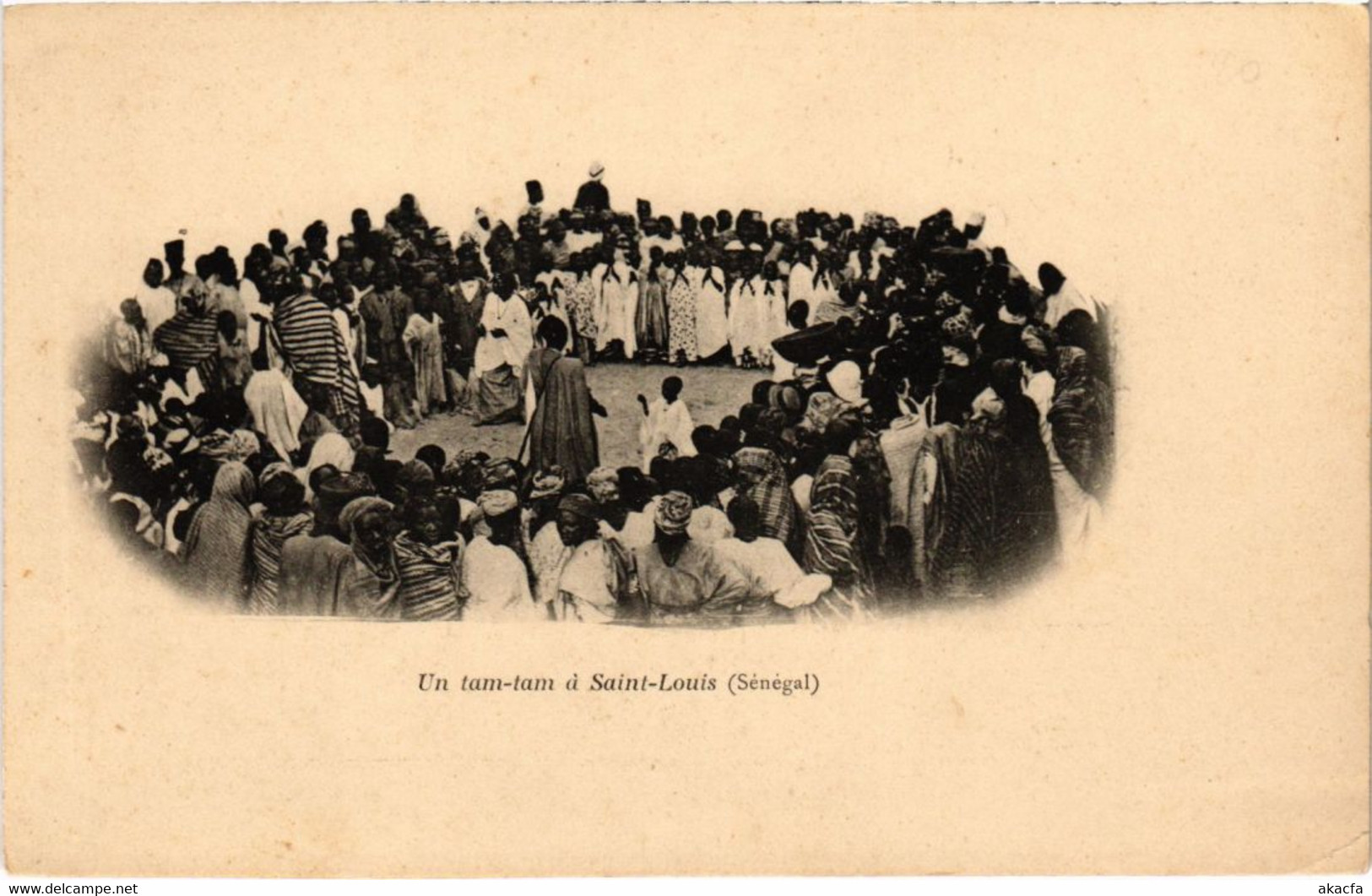 CPA AK Saint-Louis - Un Tam-Tam a Saint-Louis - Folklore SENEGAL (1067529)